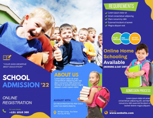 tri fold school brochure template design 97d9f2462740c01abcce4dea6d269256 screen
